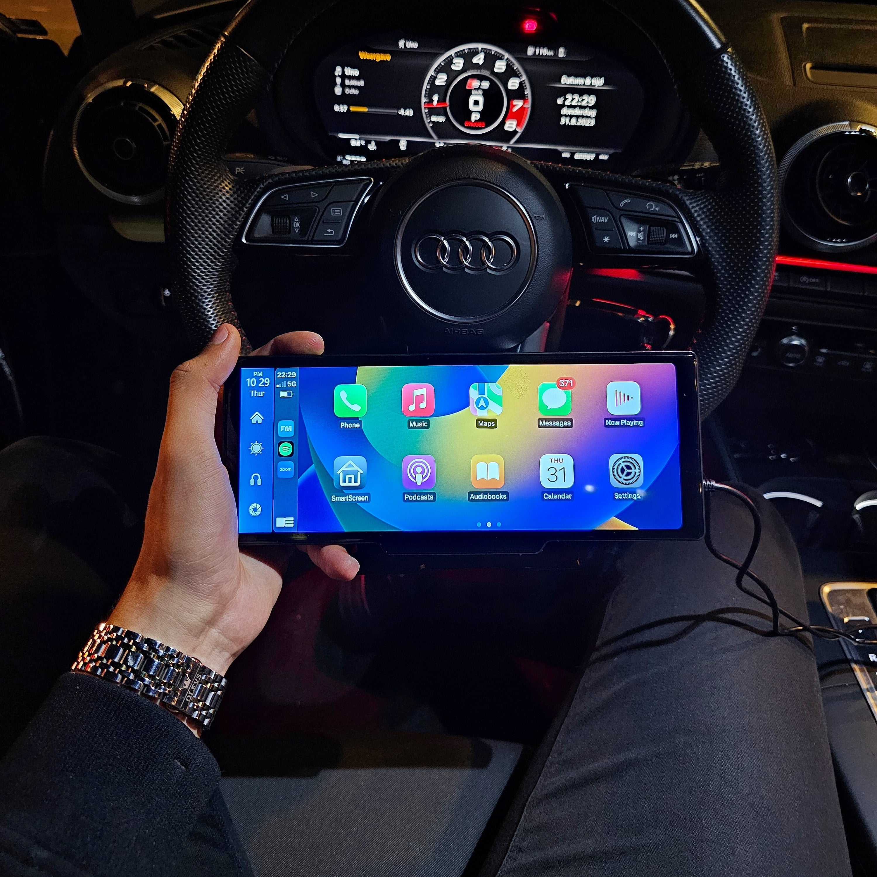 CarPlay + Android Auto Bildschirm